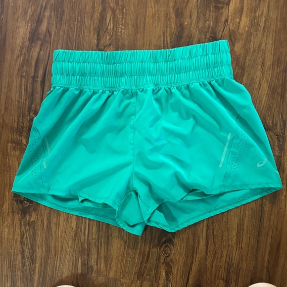 Asics Vibrant Teal Athletic Shorts - Picture 1 of 3